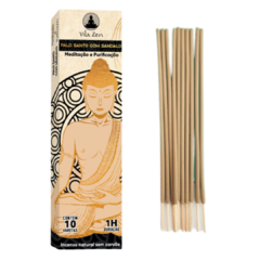 Incenso Natural Palo Santo com Sândalo - Meditação e Purificação