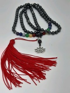 Japamala hematita com as cores dos chackras