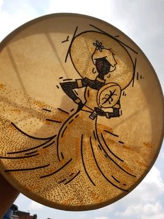 Tambor Lakota Oxum - Teia Mágica