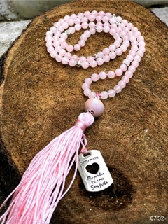 Japamala de Ho’oponopono Quartzo Rosa - comprar online