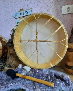 Tambor Lakota Coruja - Teia Mágica