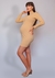 vestido gestante canelado