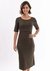 Vestido Amamentação Midi Verde Militar - comprar online