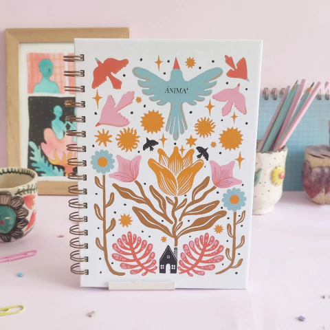 Cuaderno QRS A5 Anima+ Rayado Anillado - Libertad