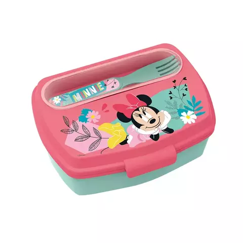 Tupper Wabro Rectangular + Cubiertos - Minnie Mouse