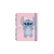 Libreta A5 Mooving Rayada - Stitch