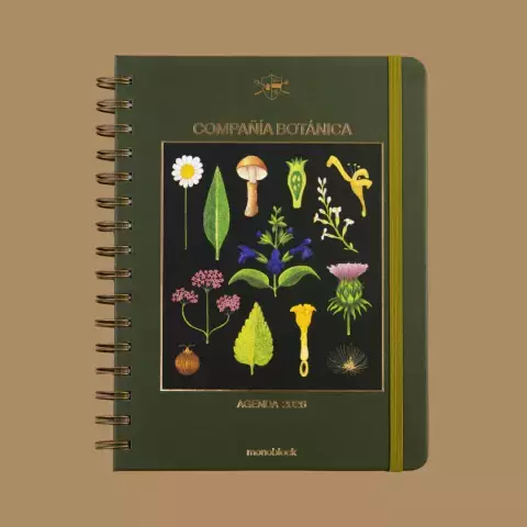 Agenda 2026 Monoblock A5 Semanal - Bitacora Botanica