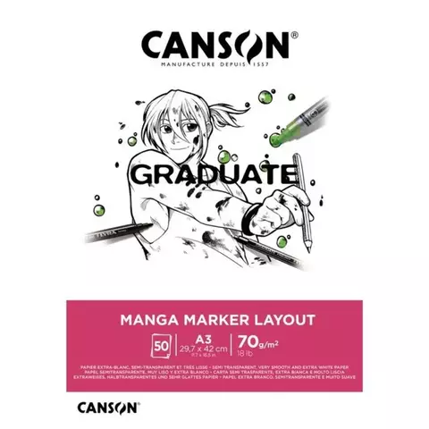 Block Canson Gradute - A3 180gr
