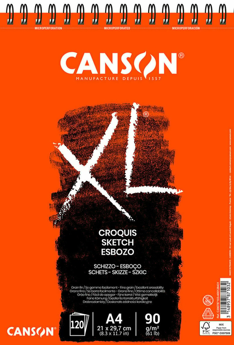 Block Canson A4 - Croquis 90gr