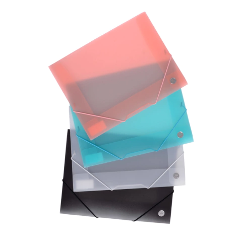 Carpeta 3 Solapas Plastica traslucida con Elastico Oficio FW (344)