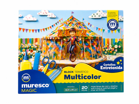 Block N5 Muresco - Cartulina Entretenida: Multicolor