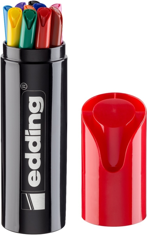 Set Marcadores Edding x10 black