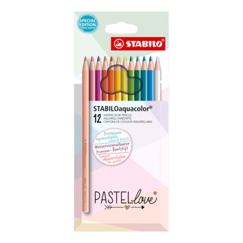Lapices Stabilo pastel acuarelables x12