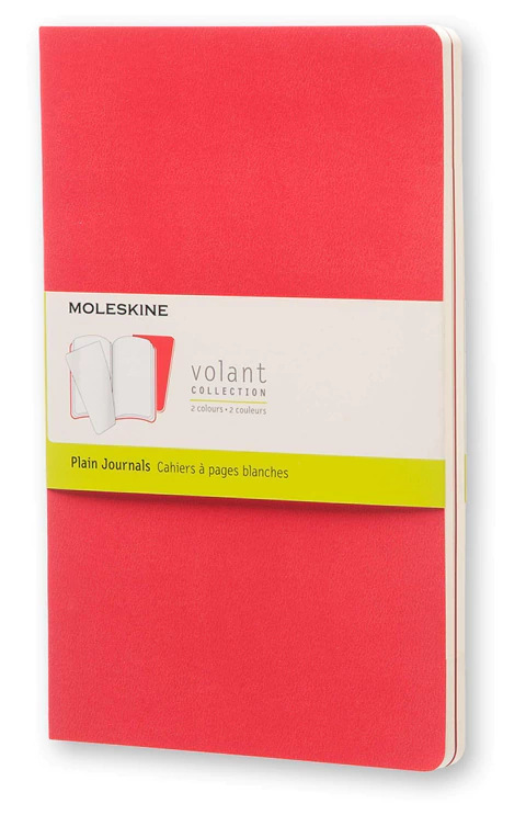 Set De Cuadernos Moleskine - x2 A5 Rojo