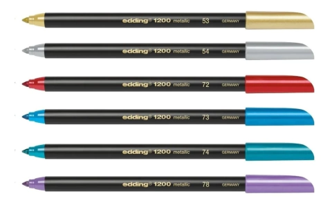 Marcador Edding 1200 metalizados