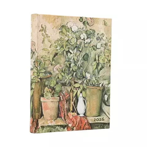 Agenda 2026 Paperblanks Diara Midi - Macetas de Terracota y Flores De Cezanne - comprar online