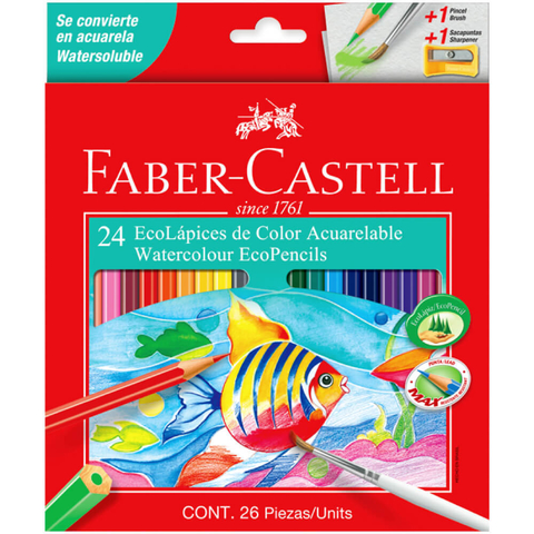 Lápices Faber-Castell acuarelables x24