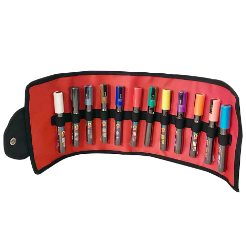 Cartuchera de marcadores Posca x12 (5M)