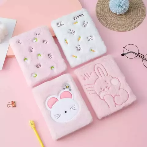 Cuaderno Kawaii Con Peluche