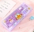 Cartuchera Kawaii mecánica organizadora + sacapuntas - comprar online