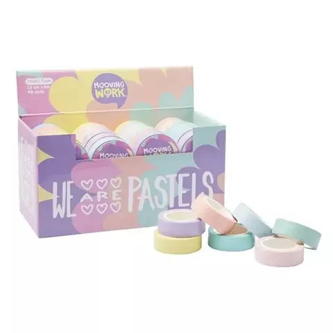 Washi Tape Mooving - Con Glitter Por Unidad