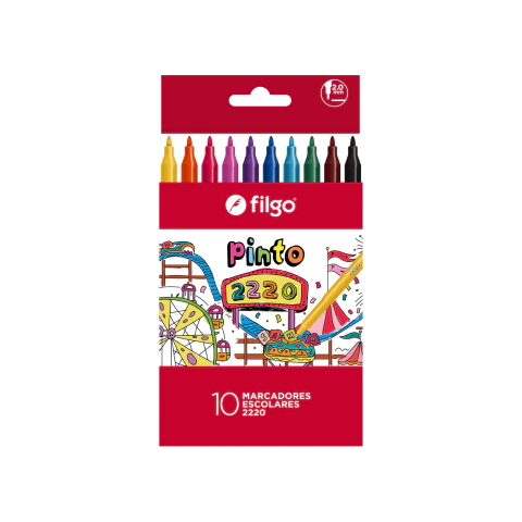 Marcador Filgo Pinto escolar x 10 fino - buy online