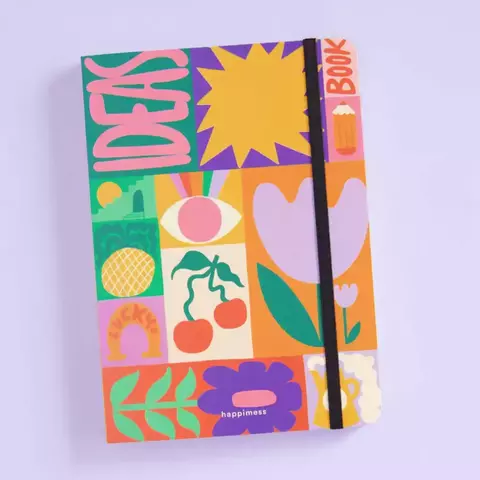 Cuaderno A5 Cosido Punteado Monoblock - Ideas Book