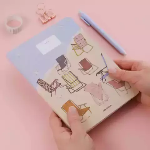 Cuaderno A5 Cosido Rayado Monoblock - Reposeras