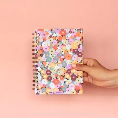 Cuaderno A5 Paprika Rayado - Flora
