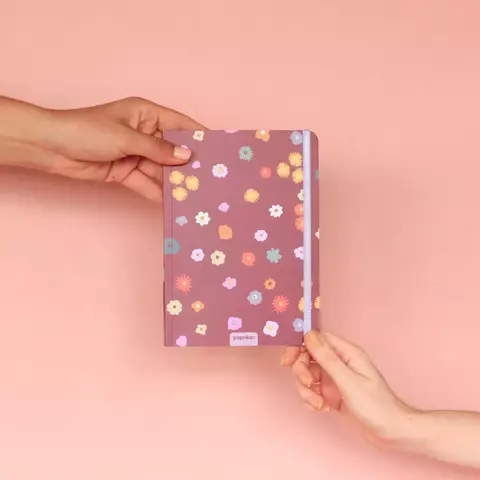 Cuaderno 14x19 Paprika Liso - Flora