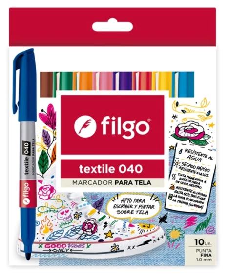 Marcadores para tela Filgo x10