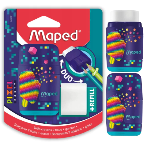 Goma Y Sacapuntas Duo Maped - Pixel Party