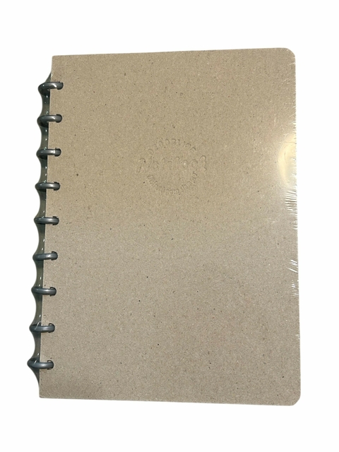 Cuaderno Con Sistema De Discos Decorline 18x25 - Tapa Natural