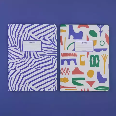 Libretas x2 Grandes Lisas Monoblock - Abstract