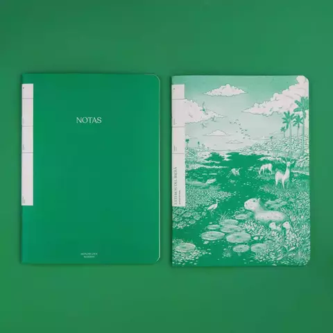 Libretas x2 Grandes Rayadas Monoblock - Esteros del Iberá