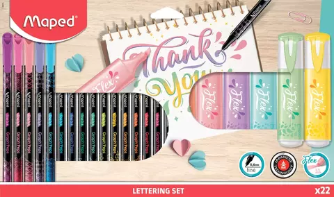 Set De Lettering Maped x22