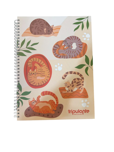Cuaderno A4 Rayado Tripulante - Gatos