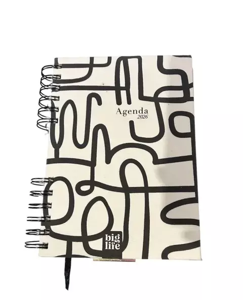 Agenda 2026 Ppr A5 Semanal - Monocromatica Fondo Blanco . - buy online