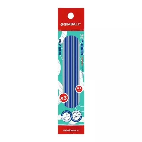 Repuesto Para Lapicera Borrable Simball - Genio 2G x3