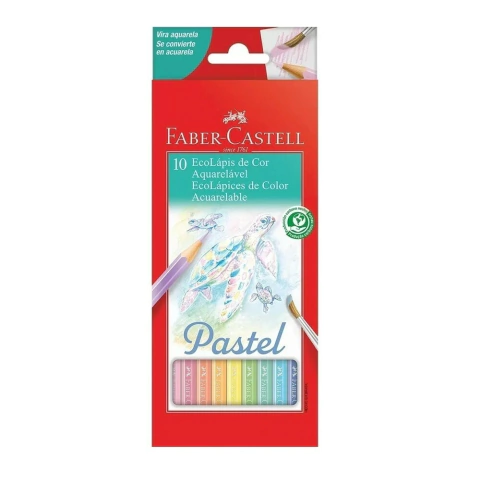 Lapices Pastel Faber Castell x10 acuarelables