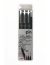 Uniball Uni Pin Fineliner Drawing Pen set Negro x3