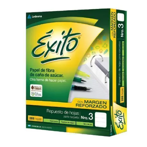 Caja Repuesto Éxito con margen REFORZADO X 288