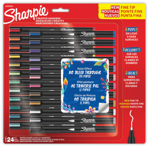 Marcadores Acrílicos Sharpie - Tonos De La Naturaleza x24 Punta Fina - buy online