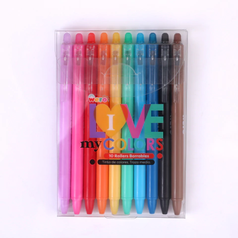 Boligrafo Borrable Wero - Love My Colors x10 - comprar online
