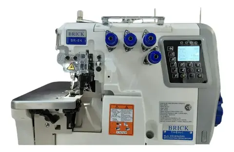OVERLOCK DE 4 HILOS AUTOMÁTICA BRICK E4A-4, CORTE DE HILO Y LEVANTA PRENSATELAS AUTOMÁTICO (BR-E4A-4)