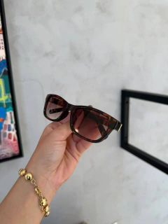 ÓCULOS ISIS ANIMAL PRINT E MARROM DEGRADE - comprar online