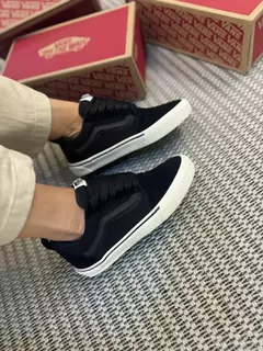 VANS KNU SKOOL PRETO COM BEGE - comprar online