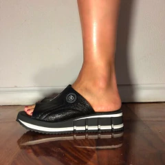 Perla Black Baja - Groovas Shoes Co.