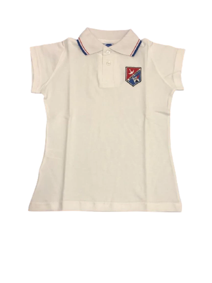 Chomba Blanca Gym Entallada Secundaria