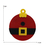 Recorte de Feltro Ornamento Papai Noel